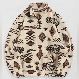 Zaful Mens Soft Pullover Sherpa Jacket Size‎ Large